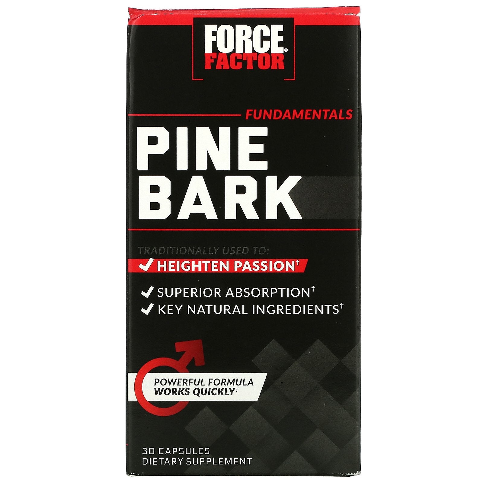Force Factor, Pine Bark, 600 mg Capsules