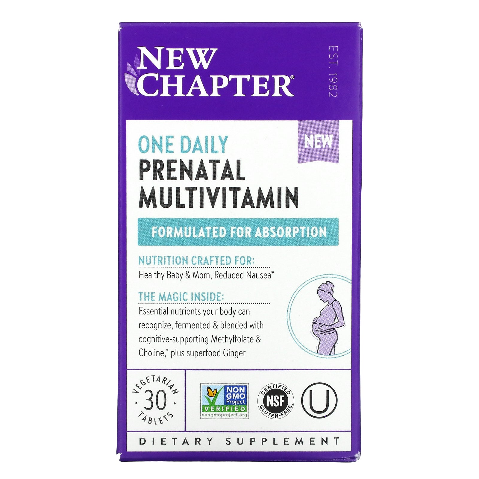 New Chapter, One Daily Prenatal Multivitamin Vegetarian Tablets