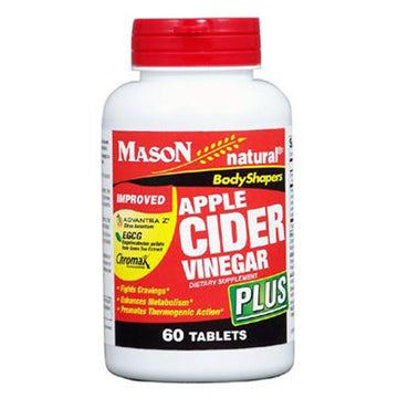 Apple Cider Vinegar Plus 60 Tabs By Mason