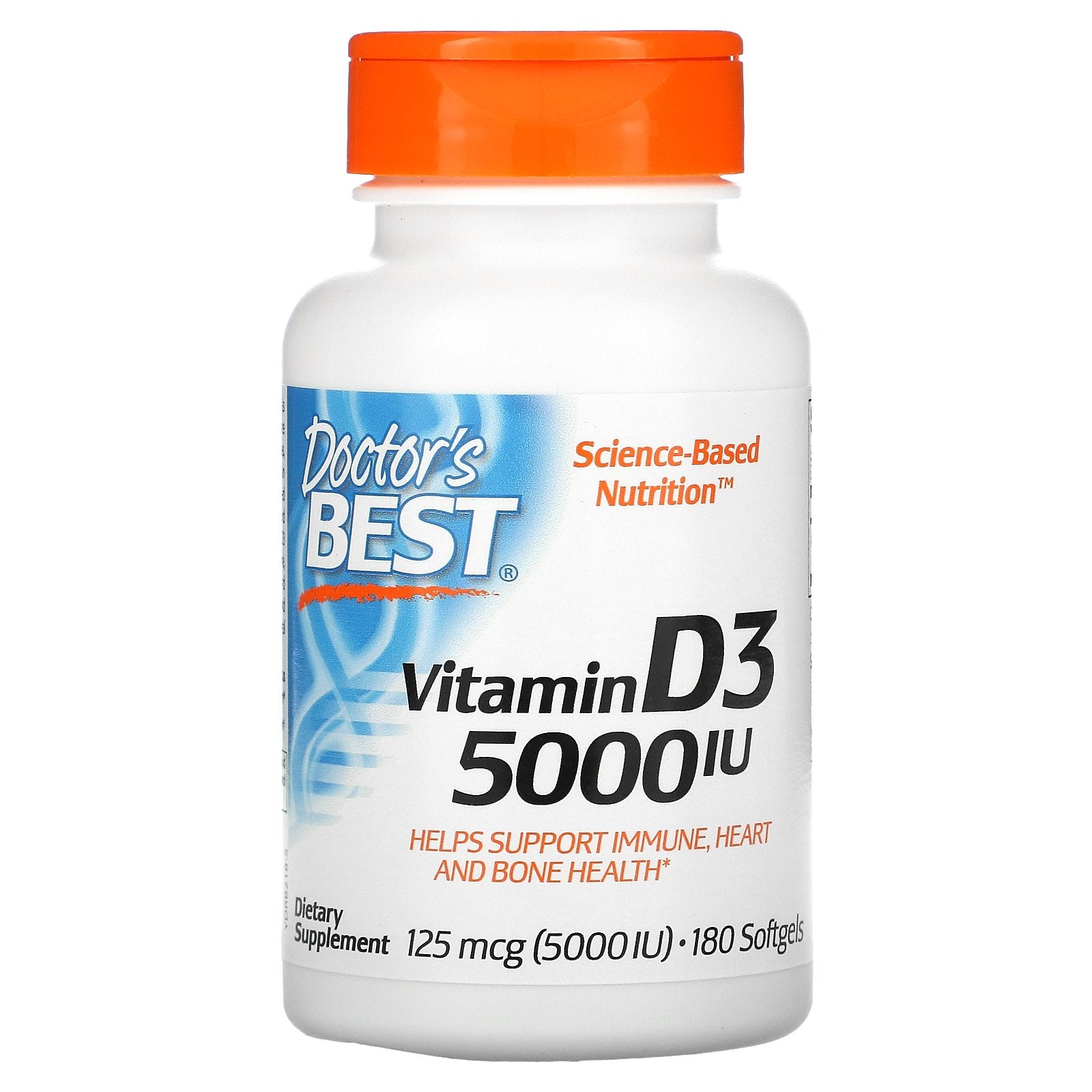 Doctor'S Best, Vitamin D3, 125 Mcg Softgels