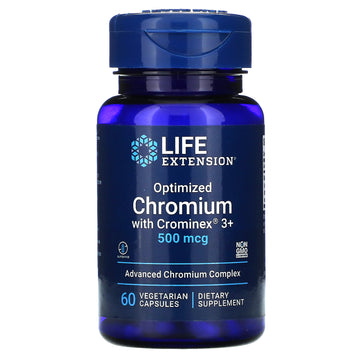 Life Extension, Optimized Chromium with Crominex 3+, 500 mcg