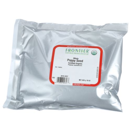 Organic Whole Poppy Seed 16 Oz By Frontier Coop