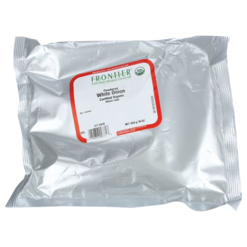 Organic White Onion Powdered 16 Oz By Frontier Coop