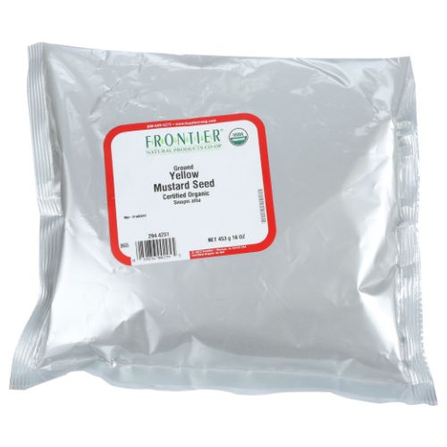 Organic Ground Yellow Mustard Seed 16 Oz By Frontier Coop