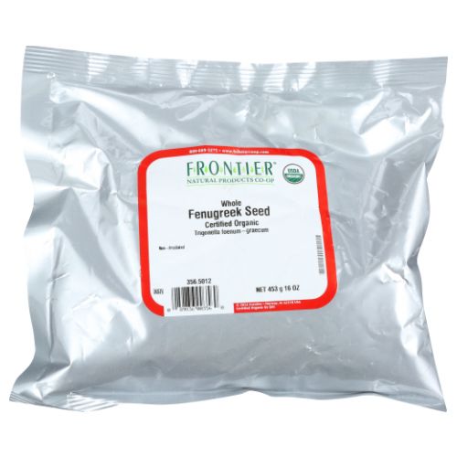 Organic Whole Fenugreek Seed 16 Oz By Frontier Coop