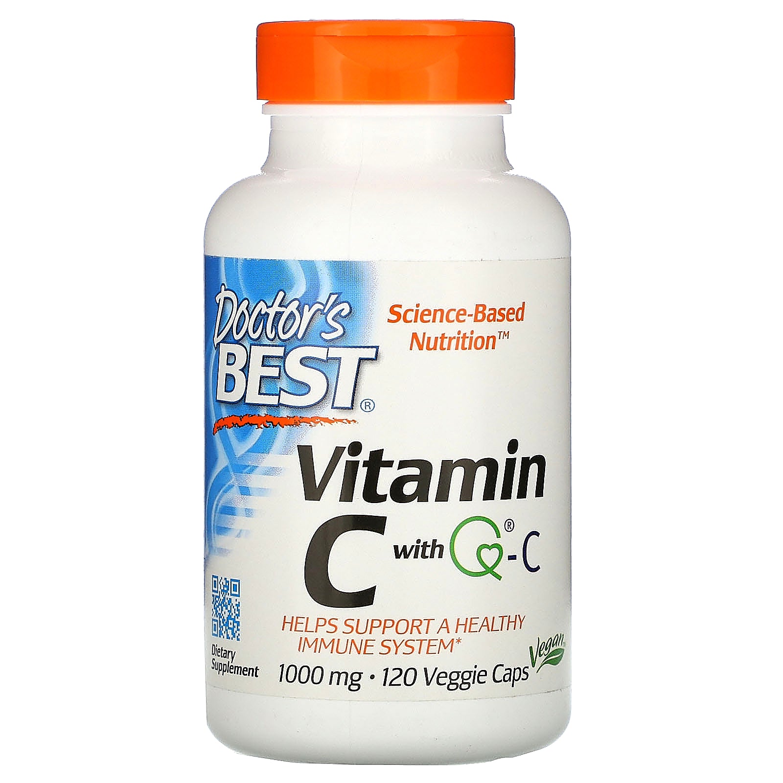 Doctor's Best, Vitamin C with Q-C, 1,000 mg, Veggie Caps