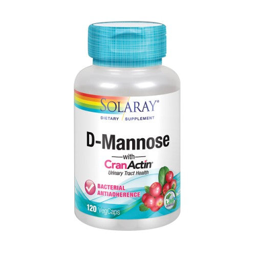 D-Mannose with CranActin 120 Veg Caps By Solaray