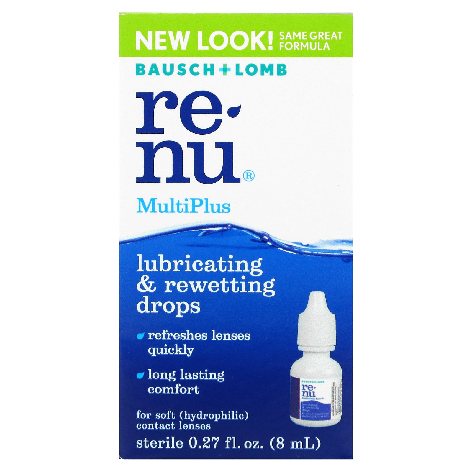 Renu, MultiPlus, Lubricating & Rewetting Drops,  (8 ml)