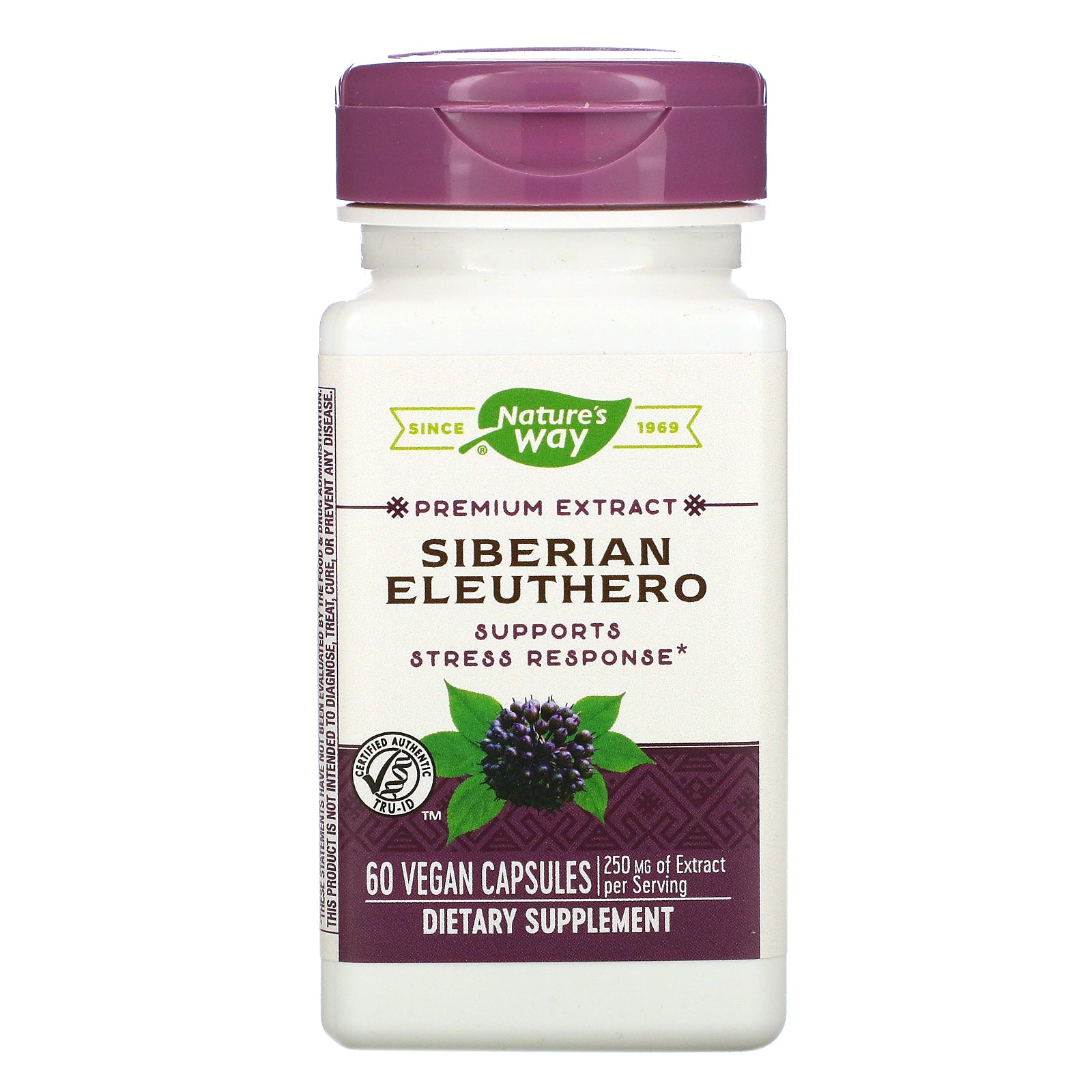 Nature's Way, Siberian Eleuthero, 250 mg, Vegan Capsules