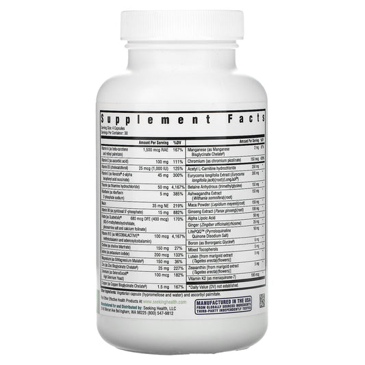 Seeking Health, Optimal Man,Vegetarian Capsules