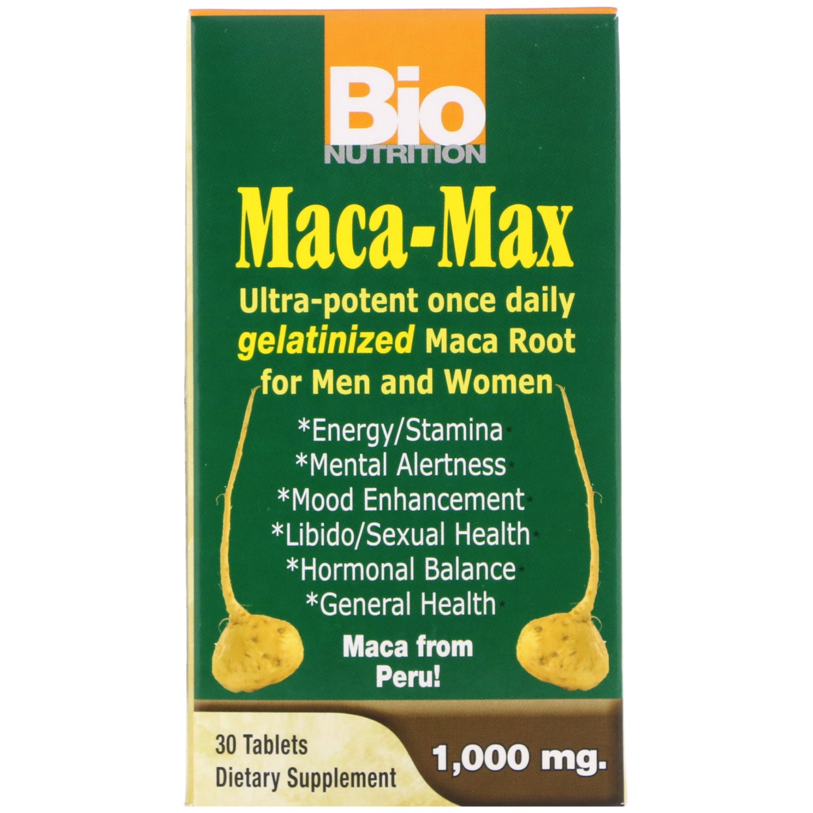 Bio Nutrition, Maca Max, 1,000 mg,  Tablets