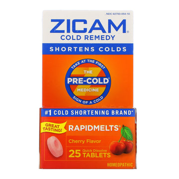 Zicam, Cold Remedy, RapidMelts, 25 Quick Dissolve Tablets