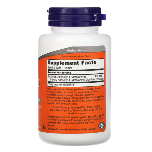 NOW Foods, SAMe, 400 mg