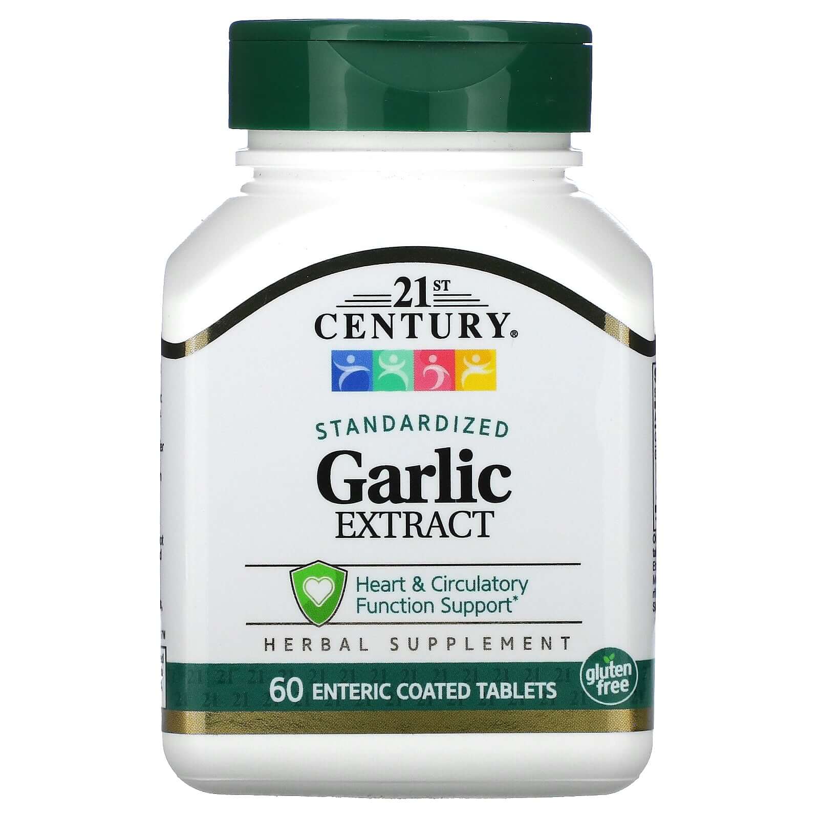 21st Century, Garlic Extract, Standardized, Enteric Coated Tablets