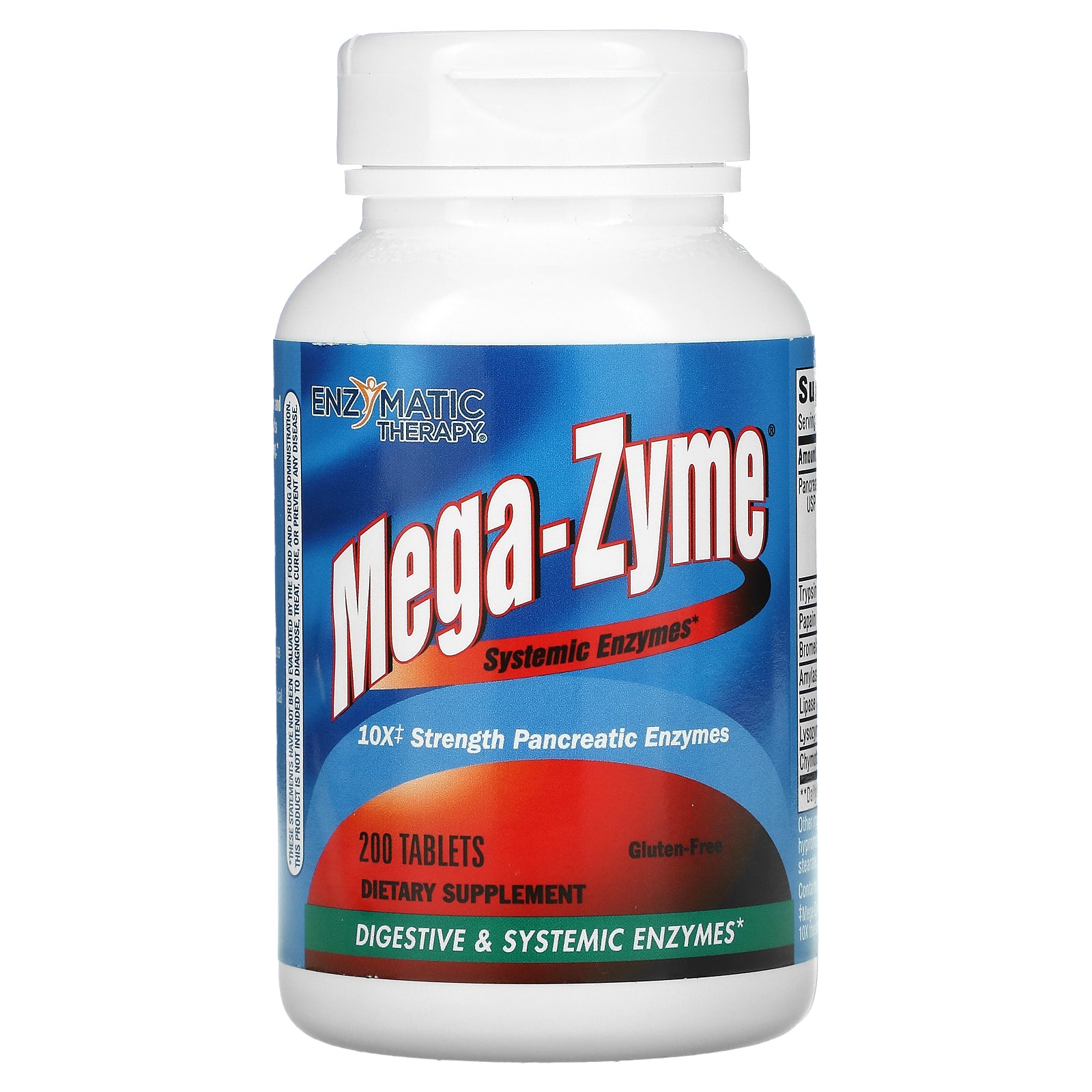 Enzymatic Therapy, Mega-Zyme, Systemic Enzymes Tablets