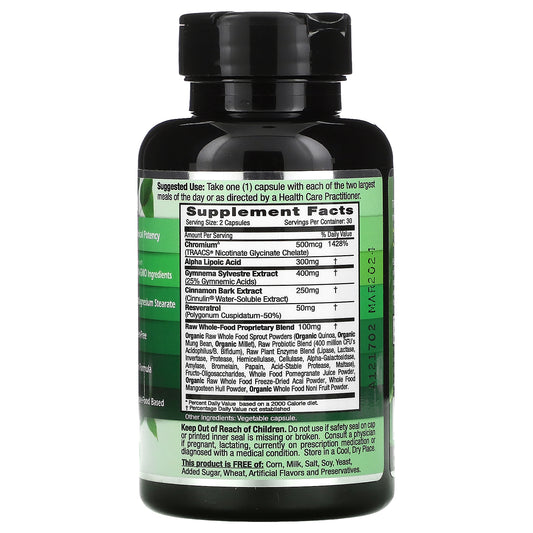 Emerald Laboratories, Blood Sugar Health, Vegetable Caps