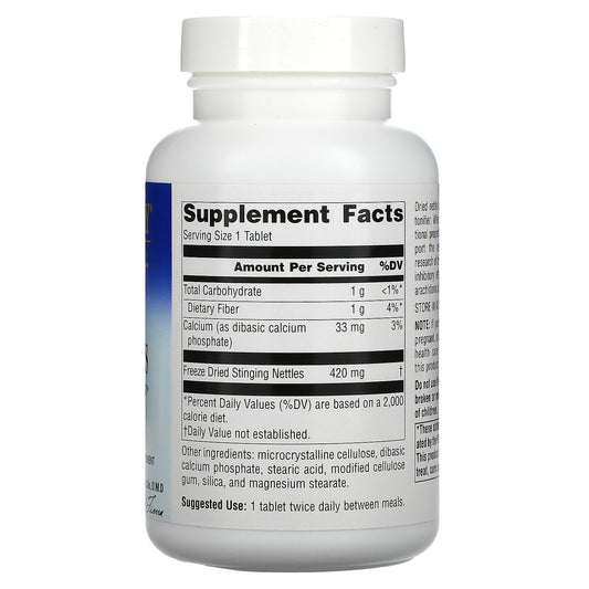 Planetary Herbals, Freeze-Dried Stinging Nettles, 420 mg, Tablets