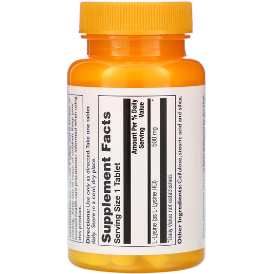 Thompson, L-Lysine, 500 mg