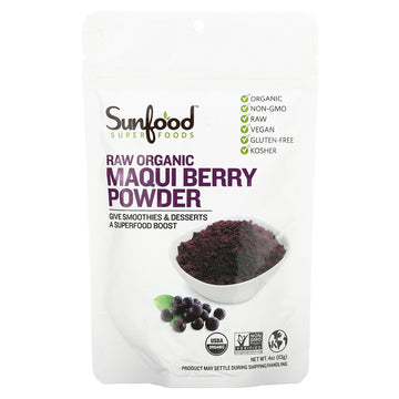 Sunfood, Superfoods, Raw Organic Maqui Berry Powder (113 g)