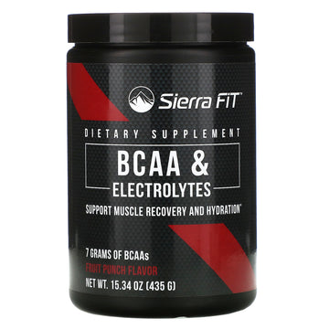 Sierra Fit, BCAA & Electrolytes, 7G BCAAs, 15.34 oz (435 g)