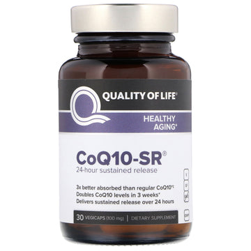 Quality Of Life Labs, Coq10-Sr, 100 Mg Vegicaps