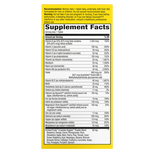 Nature'S Way, Alive! Women'S Ultra Potency Complete Multivitamin