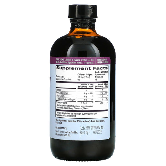 Norms Farms, Wellness Syrup, Elderberry