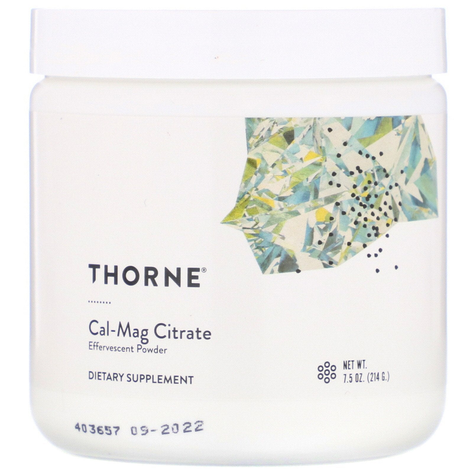 Thorne Research, Cal-Mag Citrate, Effervescent Powder (214 g)