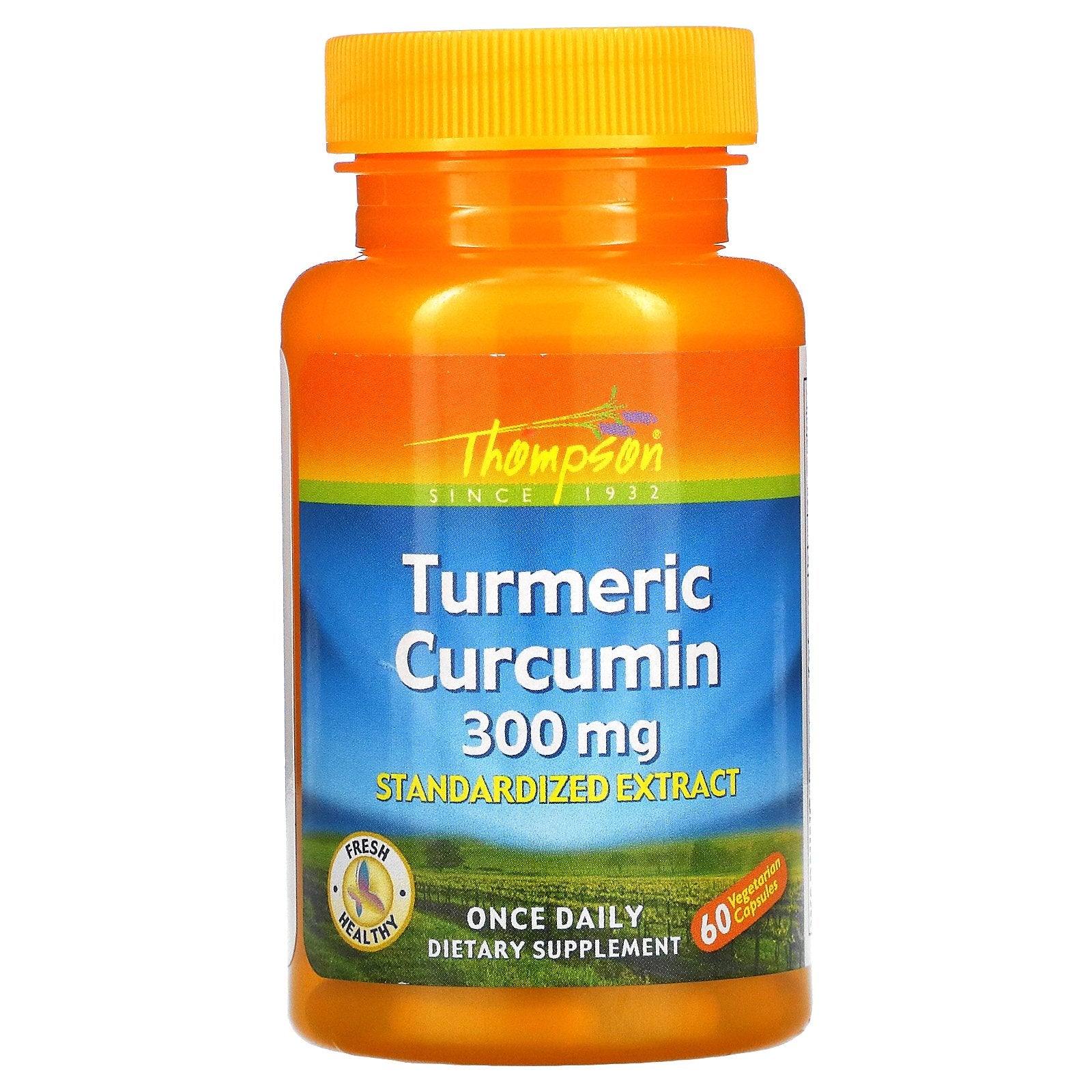 Thompson, Turmeric Curcumin, 300 mg Vegetarian Capsules