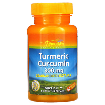 Thompson, Turmeric Curcumin, 300 mg Vegetarian Capsules