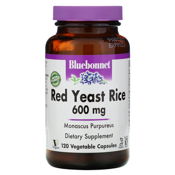 Bluebonnet Nutrition, Red Yeast Rice, 600 mg,  Vegetable Capsules