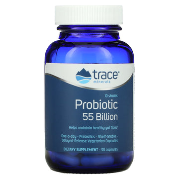 Trace Minerals ?, Probiotic, 55 Billion Capsules