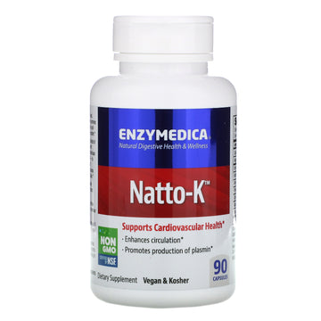 Enzymedica, Natto-K, Cardiovascular, Capsules