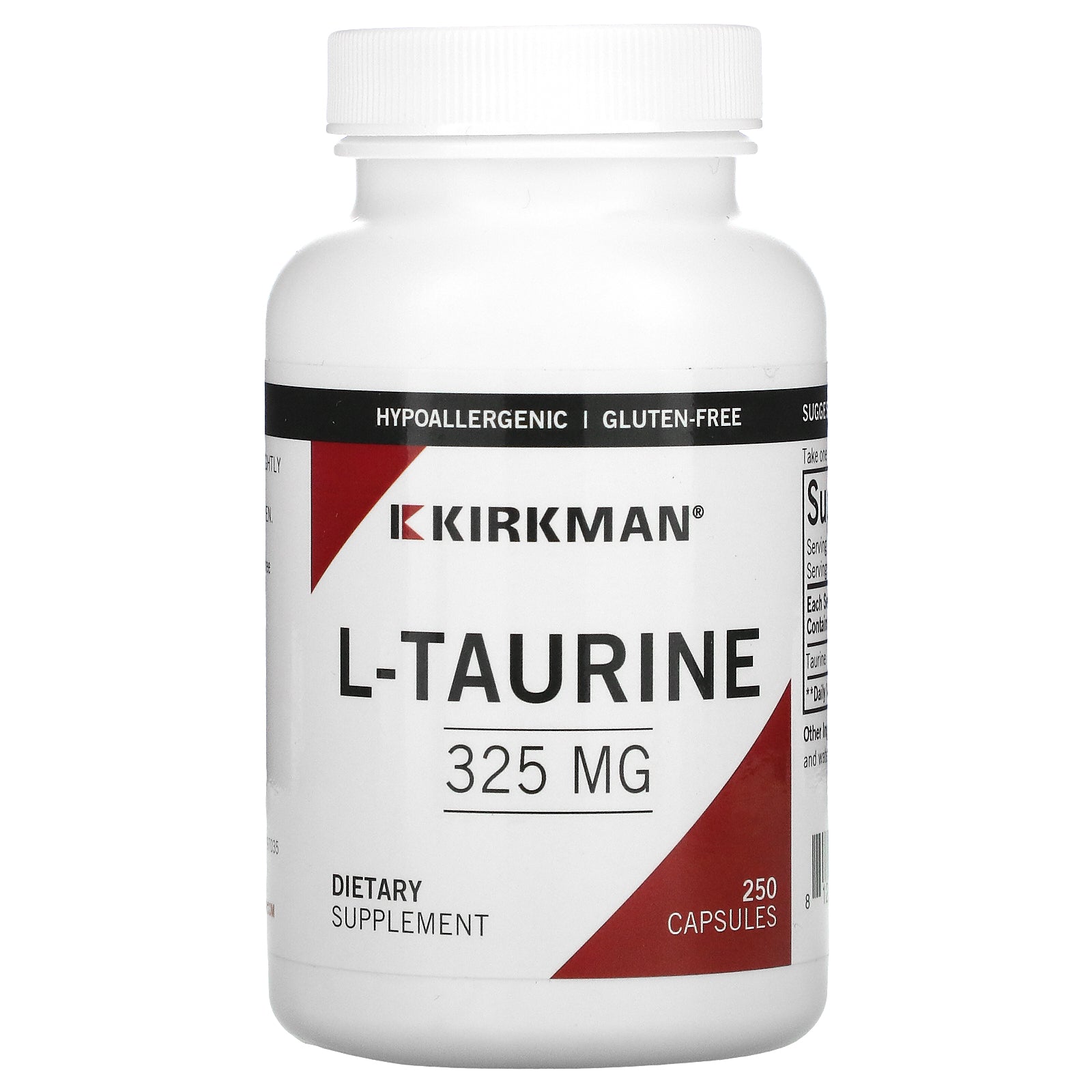 Kirkman Labs, L-Taurine, 325 mg