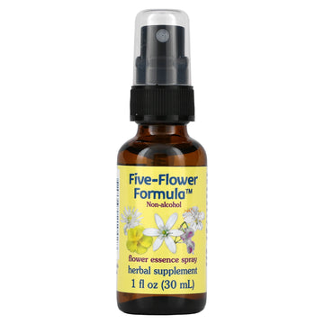 Flower Essence Services, Five-Flower Formula, Flower Essence Spray, Non-Alcoholic
