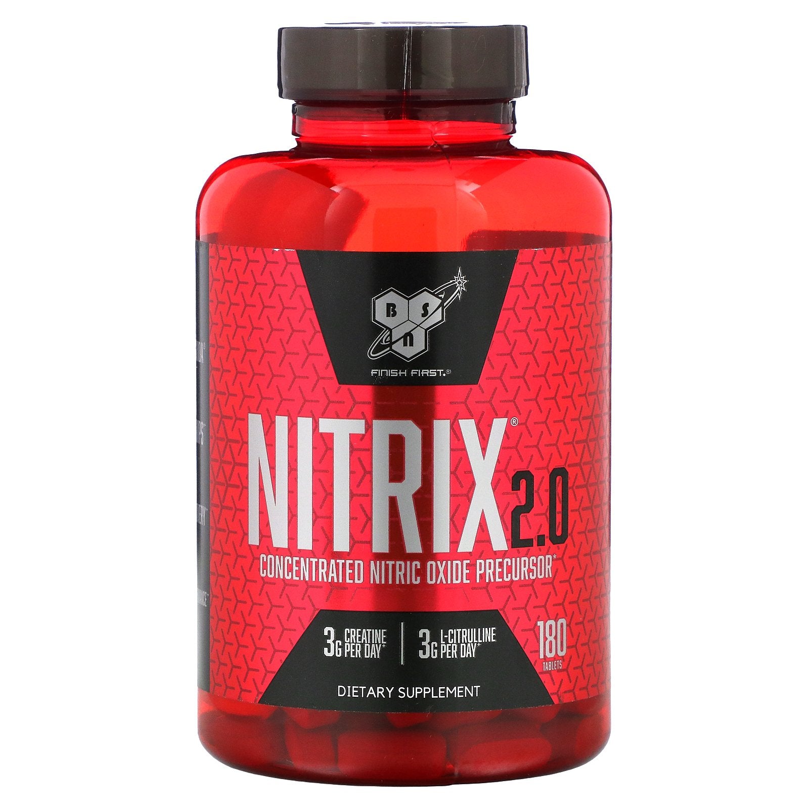 BSN, Nitrix 2.0, Concentrated Nitric Oxide Precursor, Tablets