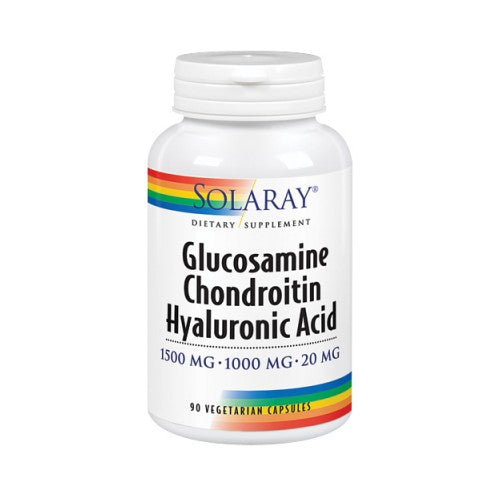 Glucosamine Chondroitin Hyaluronic Acid 90 Veg Caps By Solar