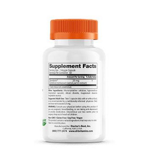 Calm with Zembrin 60 Veg Caps By Doctors Best