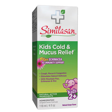 Kids Cold & Mucus Relief Plus Echinacea 4 Oz By Similasan