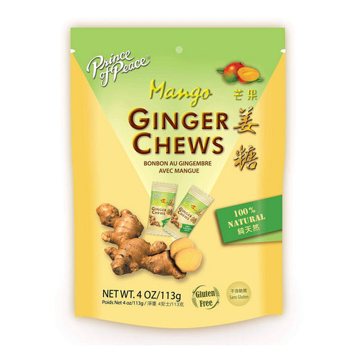 Ginger Chews With Mango 3 Oz By Prince Of Peace