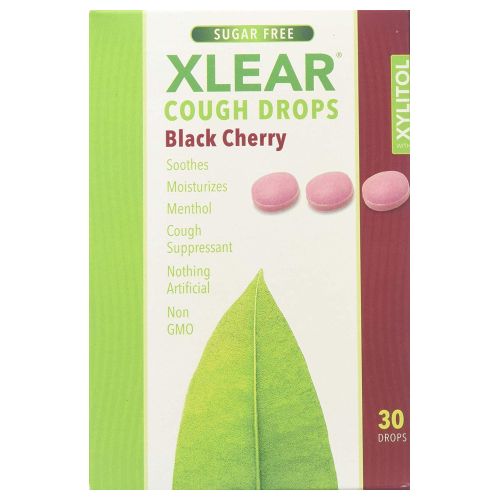 Cough Drops Black Cherry 30 Count By Xlear Inc