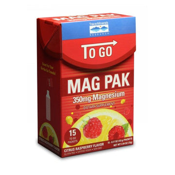 Mag Pak To Go Citrus Raspberry 15 Count By Trace Minerals