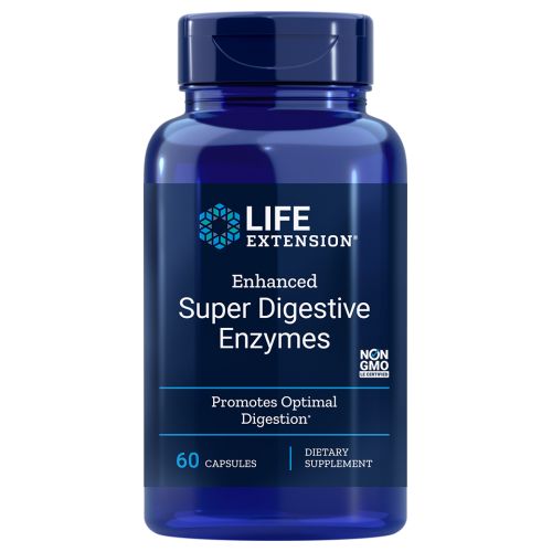 Enhanced Super Digestive Enzymes 60 Veg Caps By Life Extensi