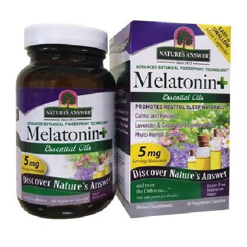 Melatonin Plus 60 Veg Caps By Nature's Answer