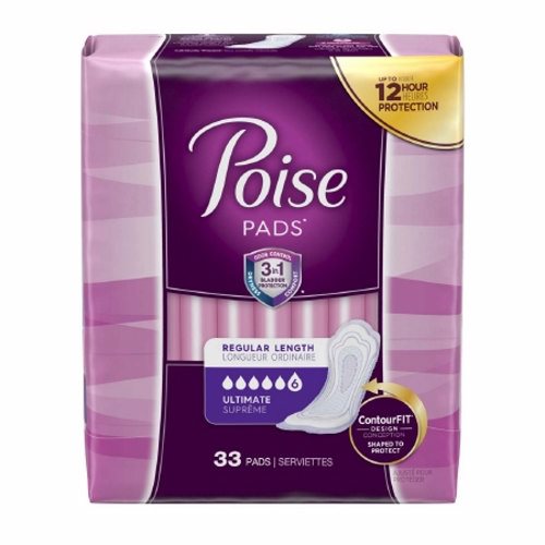 Bladder Control Pad Poise 3-1/2 X 16 Inch Count of 33 By Poi