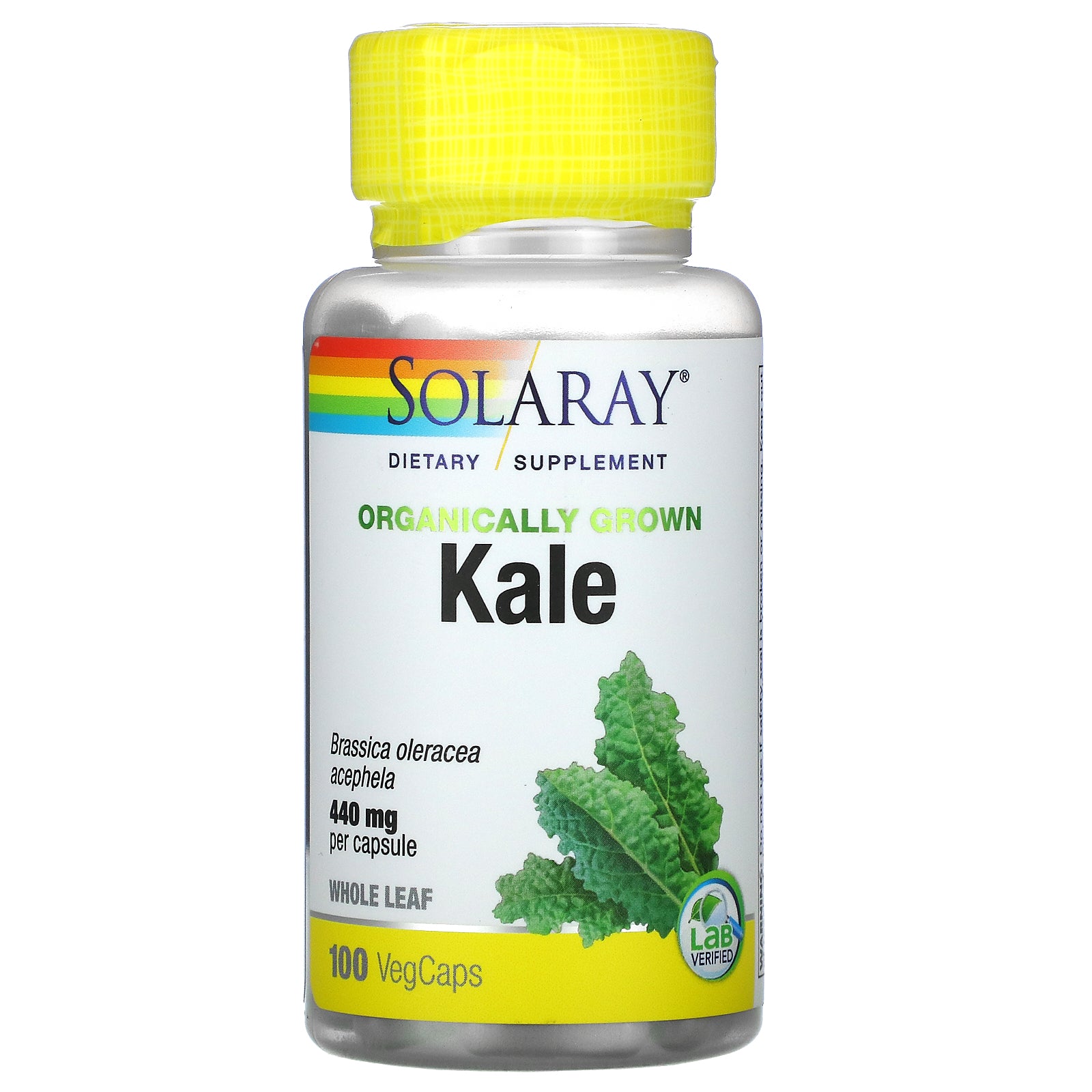 Solaray, Organically Grown Kale, 440 mg, VegCaps