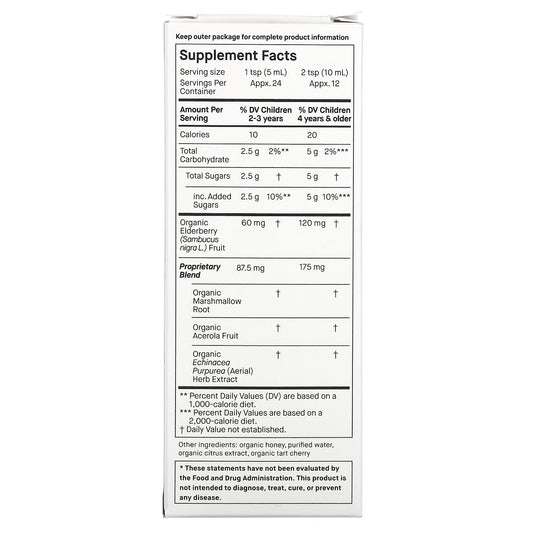 Genexa, Kid's Immune Support, Ages 2+, Organic Honey & Elderberry