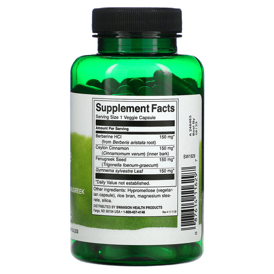 Swanson, Berberine Complex, Veggie Capsules