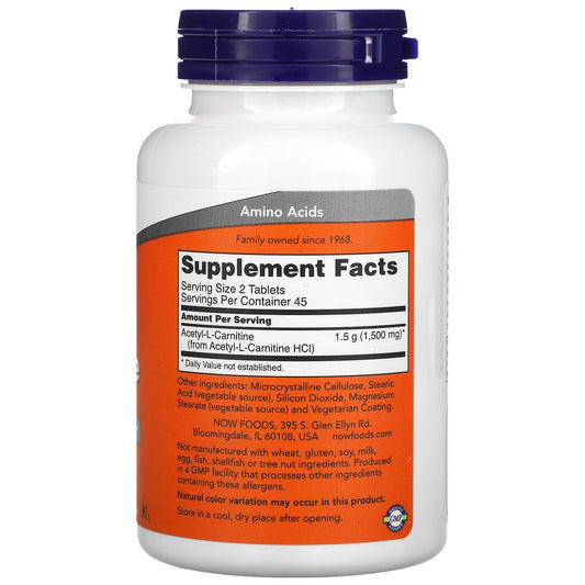 NOW Foods, Acetyl-L Carnitine, 750 mg