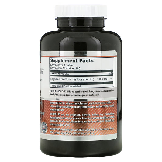 Amazing Nutrition, L-Lysine, 1,000 mg